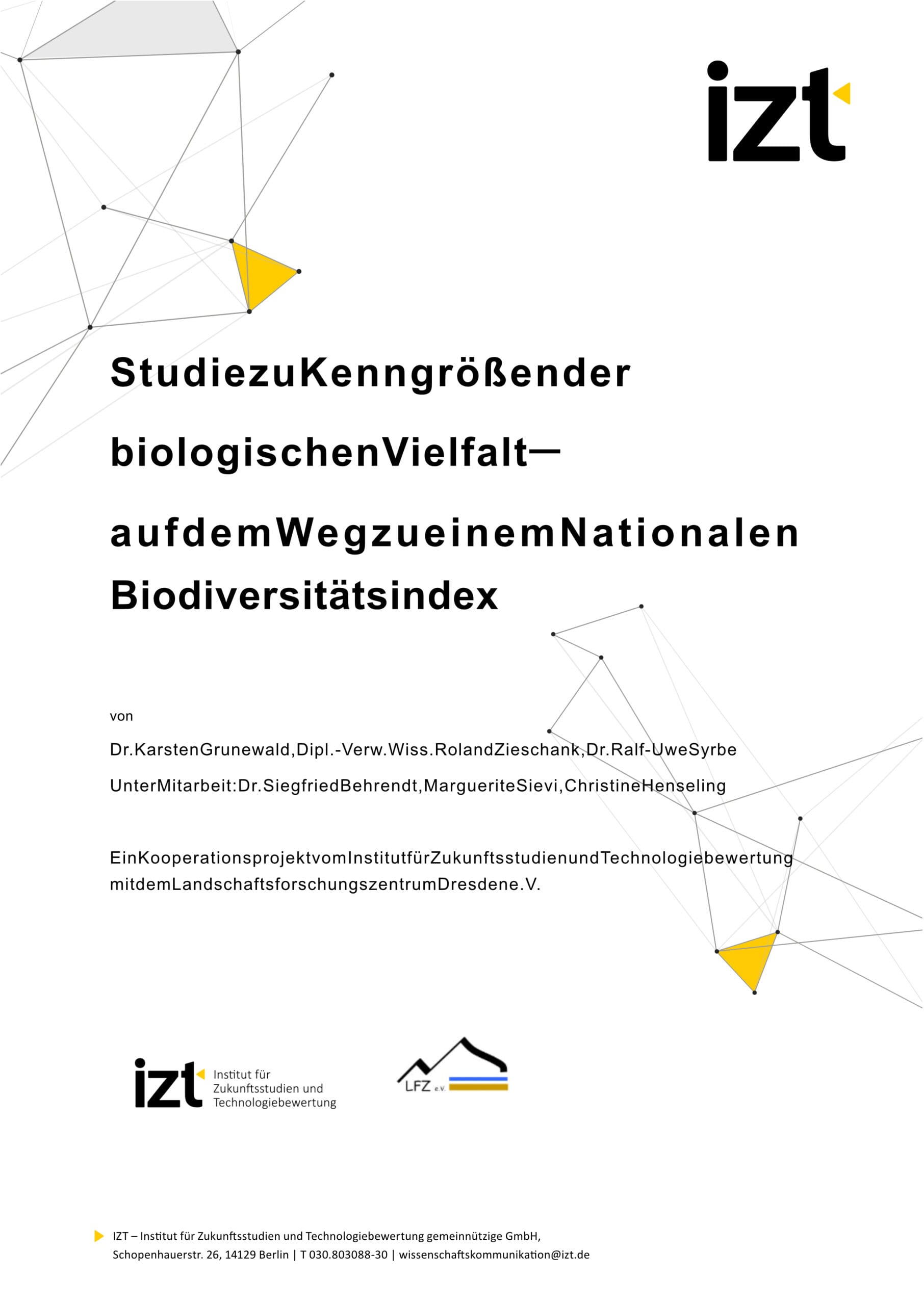 izt berichtvorlage veroffentlichung kenngrossen der biodiverstitat 2025 izt lfz 2